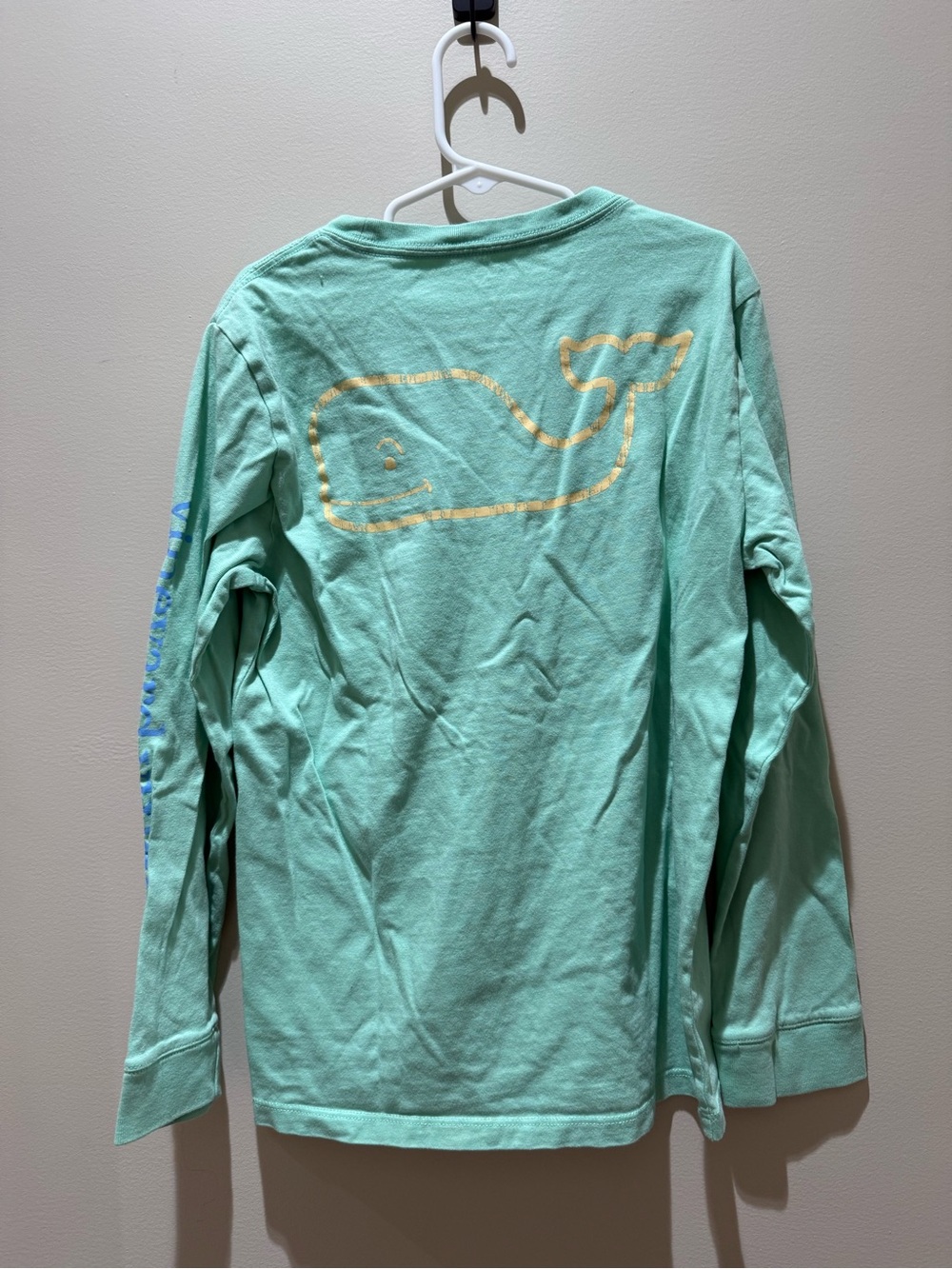 Vineyard Vines Kids Long-Sleeve Pocket Tee - Mint - Picture 2 of 4